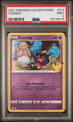 2021 POKEMON CELEBRATIONS #013 COSMOG PSA 9 - Image 1