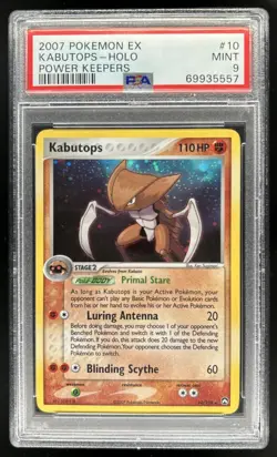 2007 Pokemon EX Power Keepers Kabutops Holo #10/108 PSA 9 - Image 1