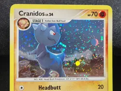 Pokemon TCG Cranidos DP07 Holo Black Star Promo Holo Bleed LP - Image 3