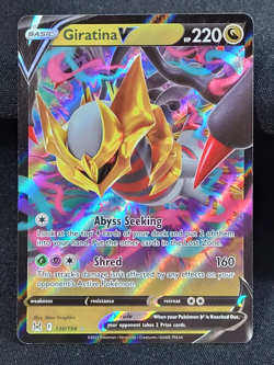 Pokemon TCG Giratina V 130/196 (Ultra Rare) Lost Origin NM - Image 1