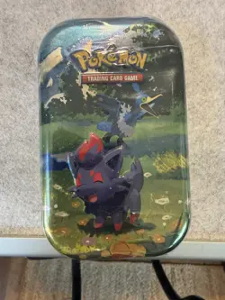 Pokemon Ascended Heroes Mini Tin Zorua and Cramorant Factory Sealed in Hand!!! - Image 1