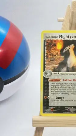 Team Magma's Mightyena 37/95 Uncommon EX Team Magma VS Team Aqua Pokemon Nm - Image 3