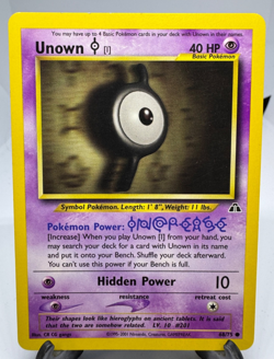 Vintage Pokemon Card Unown I Neo Discovery 2001 - Image 1