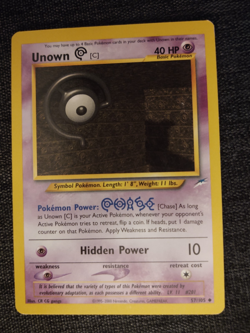 Unown [C] Neo Destiny 57/105 Uncommon non-holo LP - ungraded Pokemon Card - Image 1