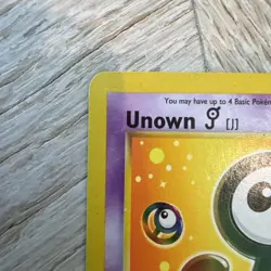 Pokemon Unown J 38 WOTC Promo Black Star TCG Card - Image 2