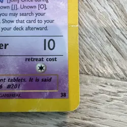 Pokemon Unown J 38 WOTC Promo Black Star TCG Card - Image 4