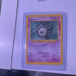 Pokemon Unown [W] 29/105 Neo Destiny Rare Regular Card English 40 HP - Image 1