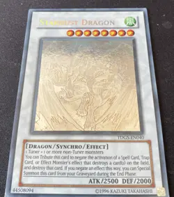 Yu-Gi-Oh! TCG Ghost Rare Card Stardust Dragon TDGS-EN040 Lightly Played - Image 2