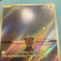 Pokemon Cards Cleffa 202/197 Obsidian Flames Illustration Rare NM - Image 3