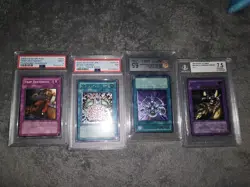 Yugioh Japanese Ultimate Rare Graded Card Lot Xyz Dragon Cannon Brain Control - Image 1