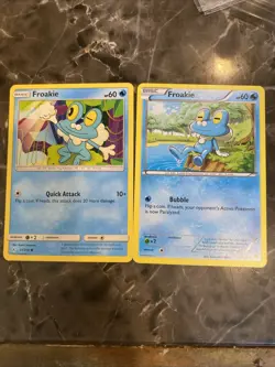 Pokemon Cards Froakie Cute Cards Set Of 2 XY - Image 1
