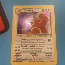 Pokemon TCG Ursaring Neo Discovery 15/75 Holo Unlimited Rare Card Near Mint - Image 1