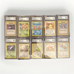 Pokemon CGC Graded Lot of 10 Slabs Cards English Base Neo Team Rocket - Image 1