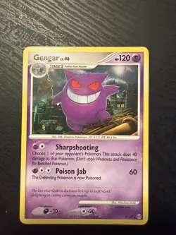 Pokemon TCG Gengar 17/99 Platinum Arceus Rare Non-Holo Card - Image 1