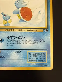 1999 Japanese Southern Islands Wartortle LP Promo Card - Image 4