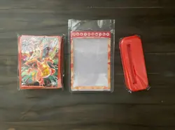 *SEALED* Pokemon Charizard ex Magnetic Card Holder Stand + 65x Card Sleeves NEW - Image 2