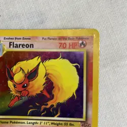 Pokemon Flareon Holo 3/64 Jungle 1999 WOTC Vintage Holographic Card - Image 2