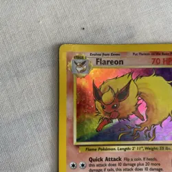 Pokemon Flareon Holo 3/64 Jungle 1999 WOTC Vintage Holographic Card - Image 5