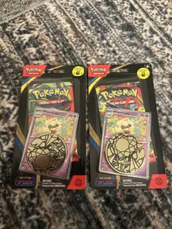 2x Pokemon TCG Phantasmal Flames Single Blister Booster Pack Cottonee Whimsicott - Image 1