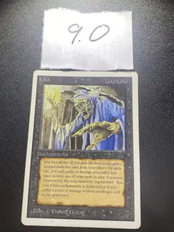 1993 WotC MAGIC the Gathering UNLIMITED light/medium play LICH near mint - Image 4