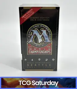 MAGIC THE GATHERING MTG 1998 WORLD CHAMPIONSHIPS SEATTLE DECK AND VIDEO SEALED - Image 1