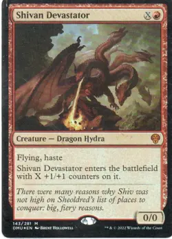 MTG: Dominaria United: Foil Shivan Devastator: Lightly Played Condition - Image 1