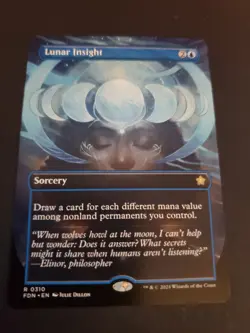 Lunar Insight (Borderless) Foundations Regular MTG NM - Image 1