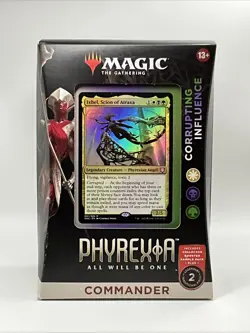 Magic The Gathering Phyrexia Commander Deck – Corrupting Influence – New - Image 1