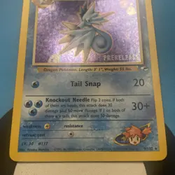 Pokemon TCG Misty's Seadra Prerelease Card 9/132 Gym Heroes Series NM - Image 2