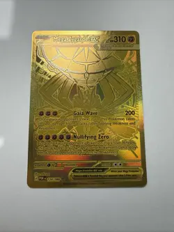 Pokemon TCG Mega Zygarde EX Gold Full Art Holo POR 124/088 Hyper Rare Gold - Image 1