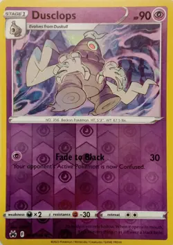 063/159 DUSCLOPS REVERSE HOLO CROWN ZENITH POKEMON CARD - Image 1