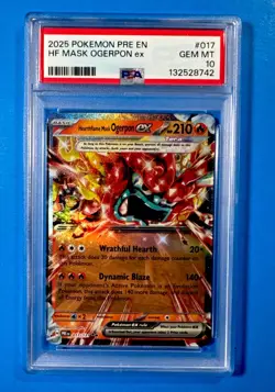 Pokemon HF Mask Ogerpon ex 017/131 Sv: Prismatic Evolutions Double Rare - Image 1