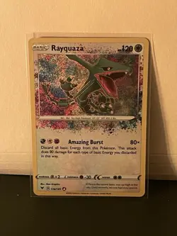 Pokemon Rayquaza 138/185 Swsh04 Vivid Voltage Amazing Rare Holo Basic 120HP - Image 1