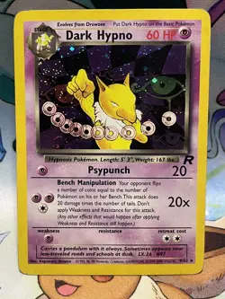 Dark Hypno 9/82 | Team Rocket Unlimited Holo | Pokemon Rare Holo | MP - Image 3