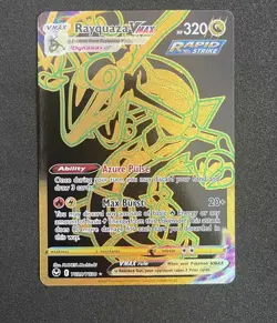 Pokemon Rayquaza VMAX Rapid Strike TG29/TG30 Silver Tempest Secret Rare Holo - Image 1