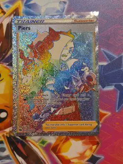 Piers 78/73 Secret Rainbow Rare Holo Full Art Pokemon Champion's Path Near Mint - Image 1
