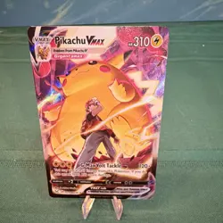 Pokemon Pikachu VMAX Ultra Rare Full Art Holo Lost Origin TG17/TG30 310 HP - Image 1