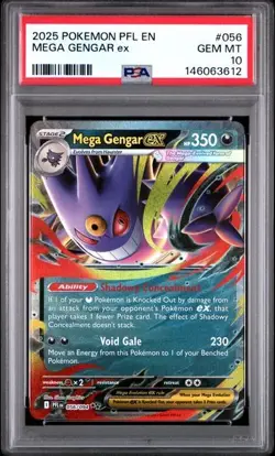 Pokemon - Mega Gengar ex 056/094 - Me02 Phantasmal Flames Double Rare - PSA 10 - Image 3