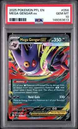 Pokemon - Mega Gengar ex 056/094 - Me02 Phantasmal Flames Double Rare - PSA 10 - Image 5
