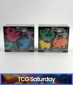 POKEMON SWORD & SHIELD EVOLVING SKIES SEALED ELITE TRAINER BOX ETB LOT OF 2 - Image 1