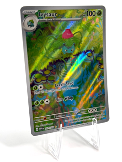 Pokemon Ivysaur Illustration Rare Scarlet & Violet 151 167/165 - Image 3