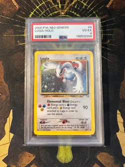 Pokemon Lugia 9/111 Neo Genesis Holo Vintage PSA 4 - Image 3