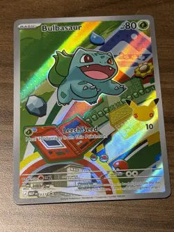 Pokemon 30th Anniversary Bulbasaur MEP #037 First Partner Illustration Rare NM - Image 1