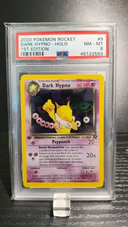 Dark Hypno - Holo (swirl) - 9/82 Team Rocket 1st Edition - PSA 8 NM-Mt - Pokemon - Image 1