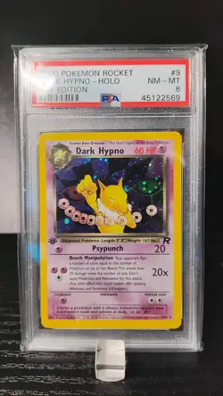 Dark Hypno - Holo (swirl) - 9/82 Team Rocket 1st Edition - PSA 8 NM-Mt - Pokemon - Image 2