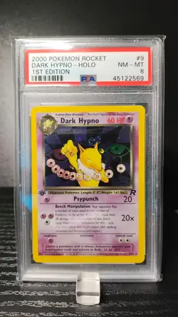 Dark Hypno - Holo (swirl) - 9/82 Team Rocket 1st Edition - PSA 8 NM-Mt - Pokemon - Image 3