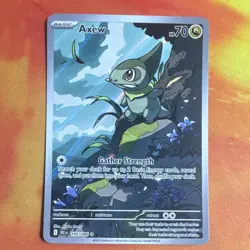 Pokemon Axew Illustration Rare Full Art Holo Sv: Black Bolt 145/086 English 2025 - Image 1