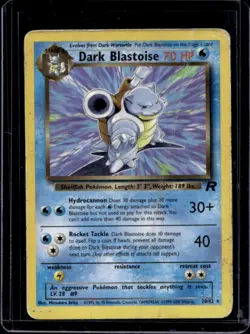 2000 Pokemon Team Rocket Dark Blastoise #20/82 - Image 1