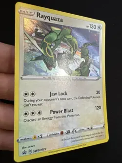 Rayquaza SWSH029 Holo Pokemon TCG SWSH Black Star Promos 2020 NM English - Image 3