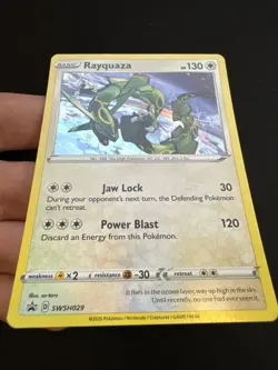 Rayquaza SWSH029 Holo Pokemon TCG SWSH Black Star Promos 2020 NM English - Image 4